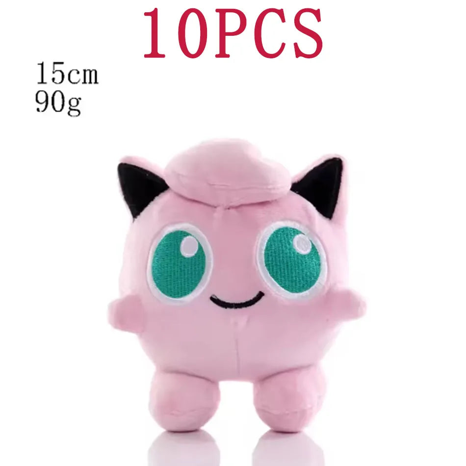 10PCS 20cm Pokemon Stuffed Plush Toy Kawaii Pikachu  Anime Doll Kids Birthday Kawaii Cute Soft Children Stuffed Plush
