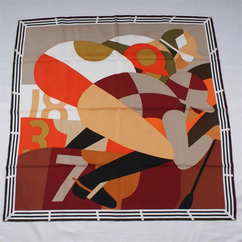 100% Natural Silk Scarf Shawl Large Square Silk Head Scarves Hijab 35"x35"