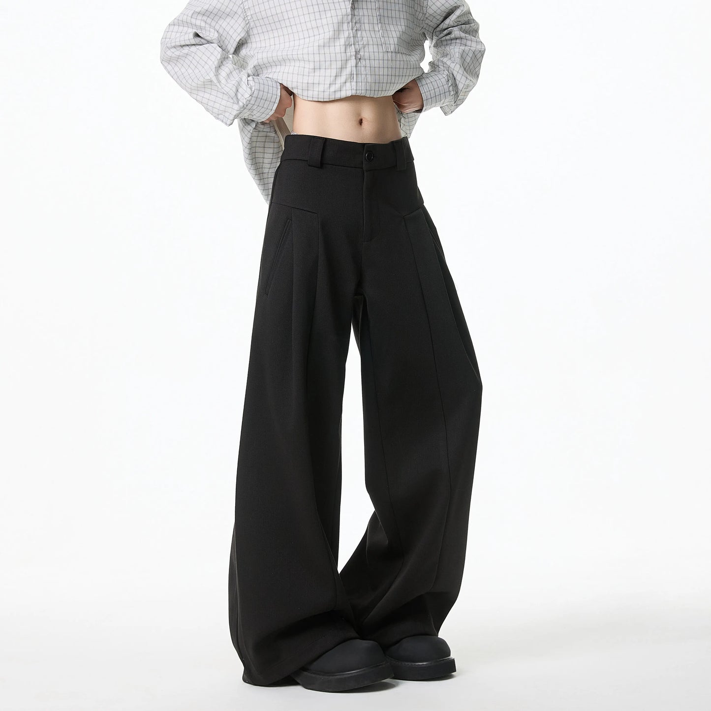 Spring New Design Patchwork Casual Trousers man Loose Wide Leg Waist Comfort Stretch Elastic Athleisure Pants Travel Fashion  pant