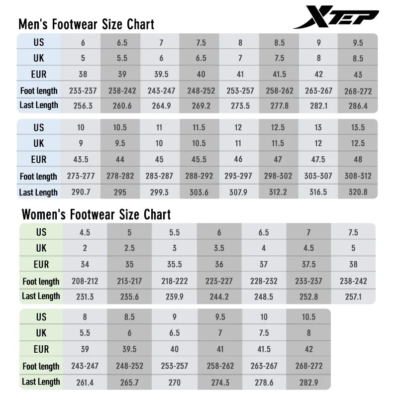 Manufacturer   Xtep Men's Running Shoes 2000km 3.0 Spring Lightweight Cushioned Wear-Resistant Training Jogging Sneakers 875119110032    Sneakers