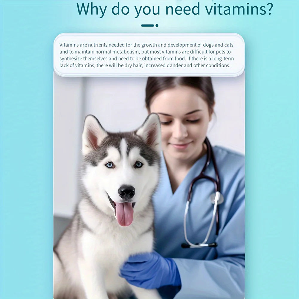 200 Tablets - TenderTouch - Dog and Cats Multivitamin - Dog and Cats Vitamins and Supplements, Senior & Puppy Multivitamin  dog food cat food