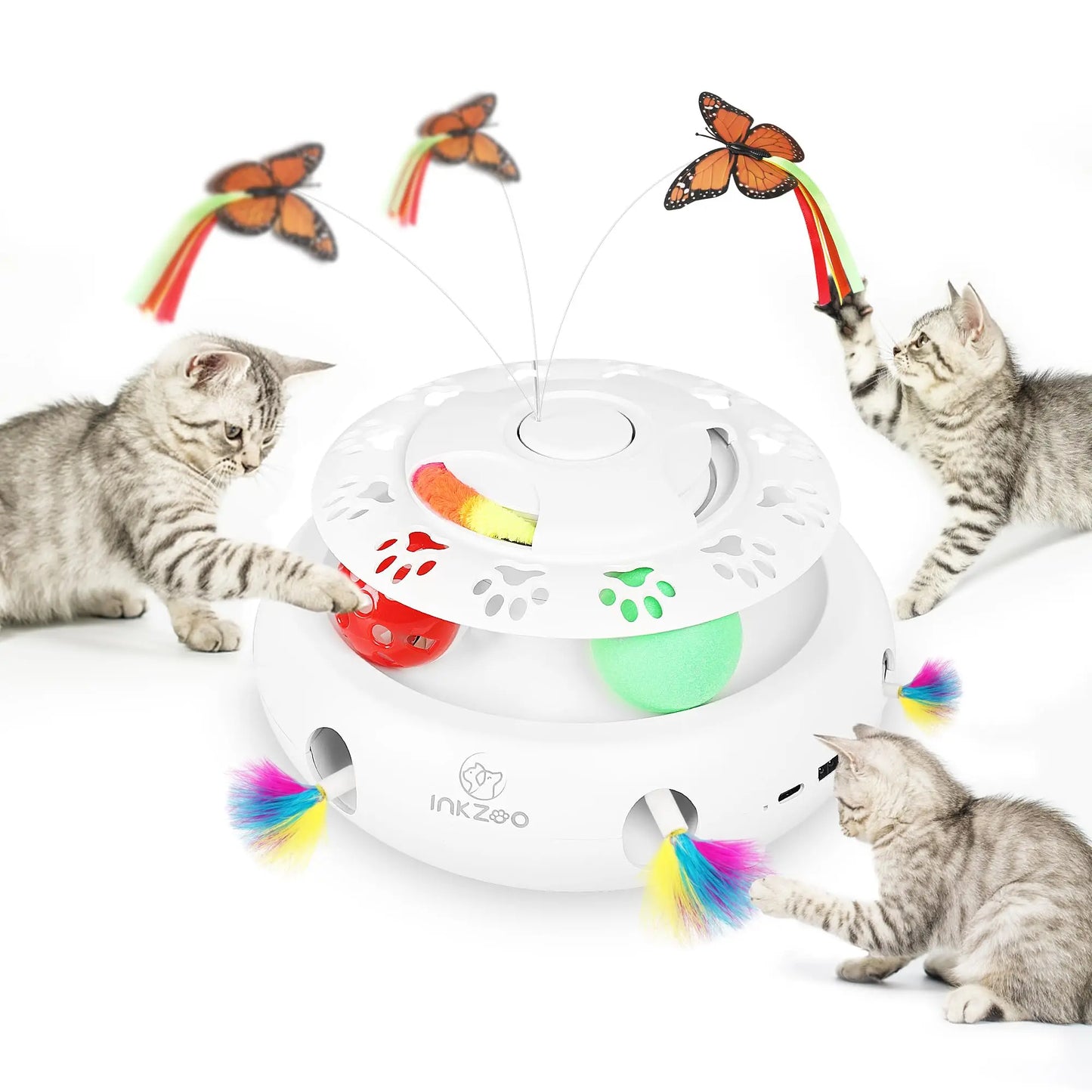 Cat Toys, Interactive Cat Toys for Indoor Cats,  Smart Interactive Kitten Toy, Automatic 7 Holes Mice Whack-A-Mole  Cat toy