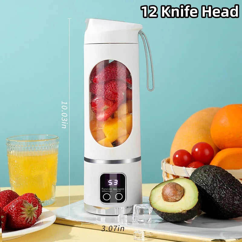 Manufacturer      New Household Charging MINI Crushed Ice Electric Juicer Powerful Motor 450ML Large Capacity Digital Display Juice Cup     Kitchen gadgets