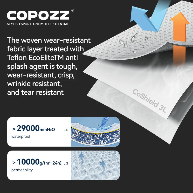 COPOZZ Winter Ski Pants Unisex Women Outdoor High Quality Windproof Waterproof Warm Snow Trousers Winter Ski Snowboarding Pant