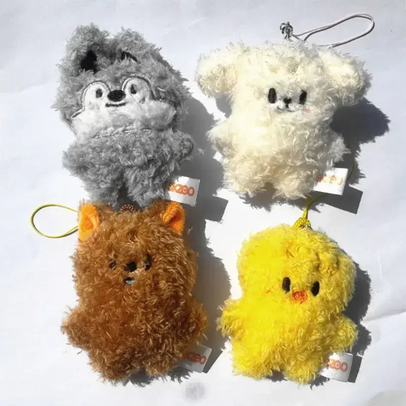 New KPOP Skzoo Plush Keychain Korean Ide Pendant Toy Keychain Fan Collection Giftsol Felix HyunJin Jisung Plush Cartoon