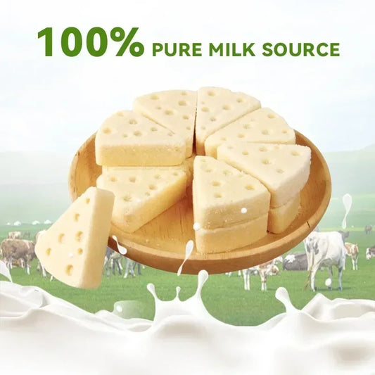 Dog Snacks Food Freeze Dried Cheese Calcium Supplement Milk Tablet Probiotics Promote Intestinal Digestion Pet Dog Snacks Foods  dog food