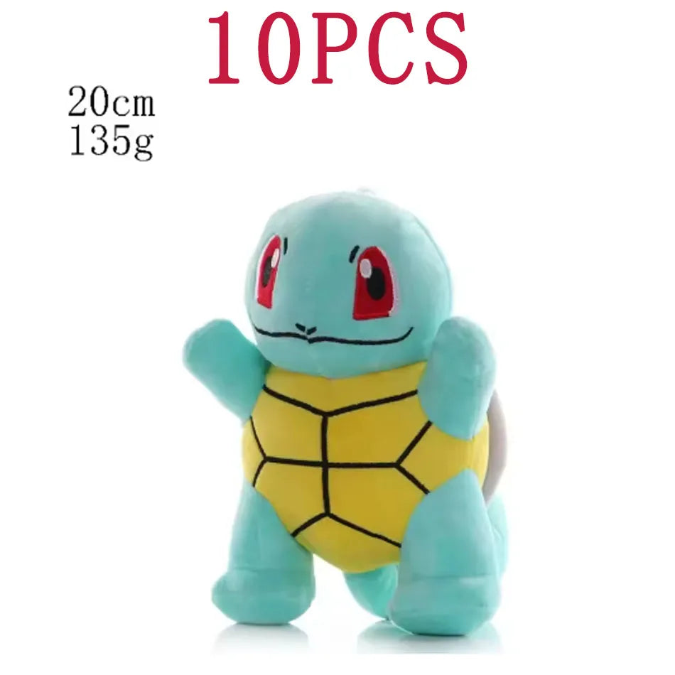10PCS 20cm Pokemon Stuffed Plush Toy Kawaii Pikachu  Anime Doll Kids Birthday Kawaii Cute Soft Children Stuffed Plush