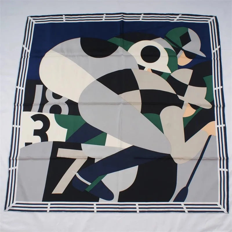 100% Natural Silk Scarf Shawl Large Square Silk Head Scarves Hijab 35"x35"