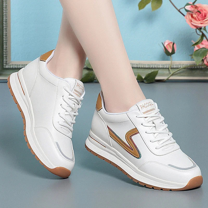 Manufacturer   Spring Round Head Deep Mouth Sneakers Women Light Versatile Breathable Cross Casual White Shoes Forrest Tennis Sneaker    Sneakers