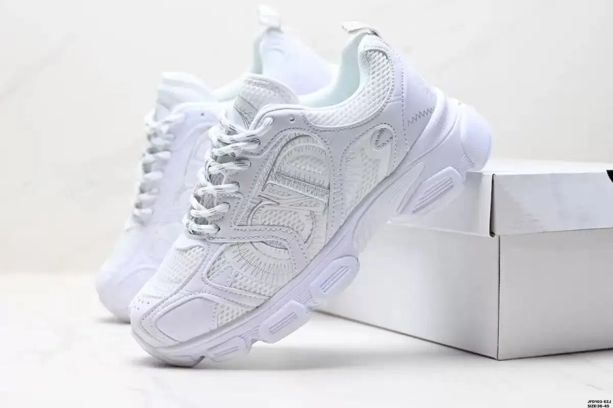 Manufacturer   D Home Mesh Upper Running Shoes Thick Bottom Dad Sneakers Unisex Lace up Sports Couple Shoes Anti Slip Wear Resistant Rubber...    Sneakers