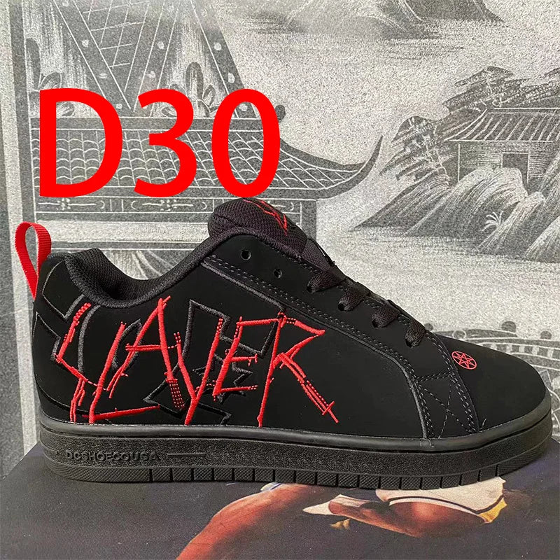 Manufacturer  New Sle ex Faionable Thi Tongue Skate oes Couple Casual Low Top Leather Sneakers Trendy White Sneakers    Sneakers