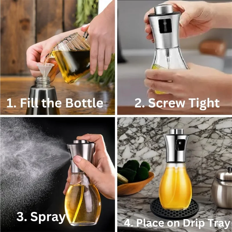 manufacturer  Olive Oil Sprayer for Cooking,200ml glass Olive oil sprayer,  Vegetable Oil sprayer with funnel ,Oil sprayer,Baking, Frying, BBQ   Kitchen gadgets