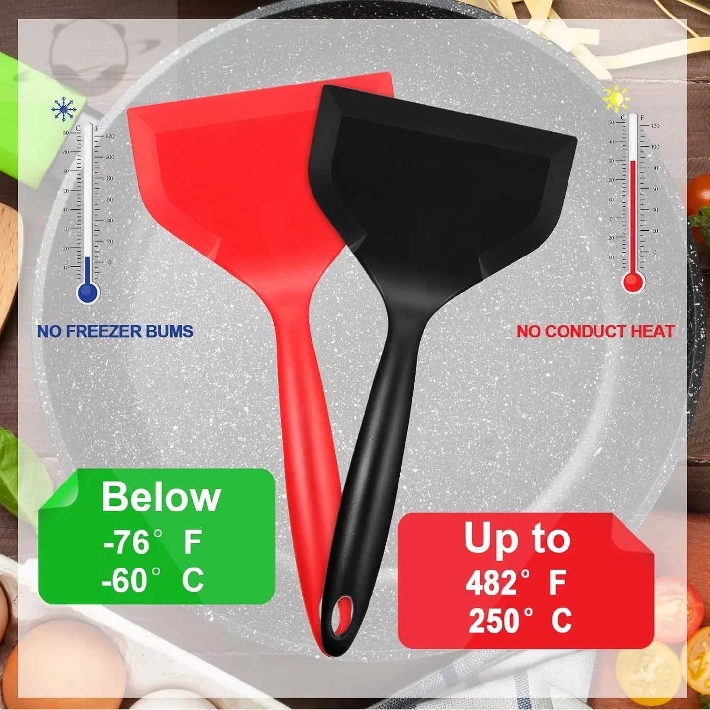manufacturer  Wide Silicone Spatula Shovel Turner Nonstick Fried Shovel Fish Spatula Silicone Wide Flexible Turner for Nonstick Cookware Egg   Kitchen gadgets