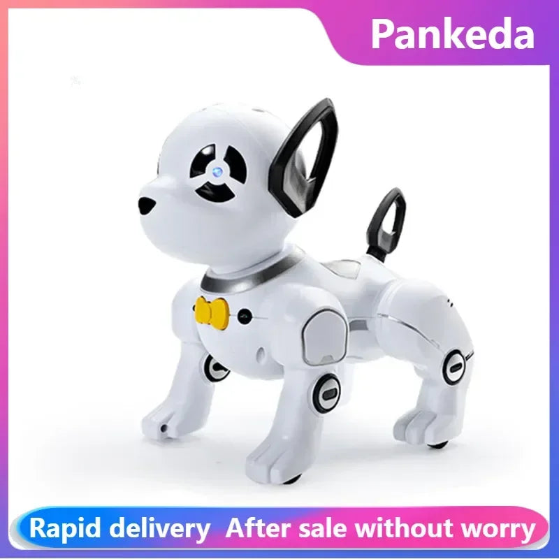 NEW Pankeda Y8359 lectronic Animal Pets RC Robot Dog Voice Remote Control Toys Music Song Toy for Kids RC Toy Birthday Gift
