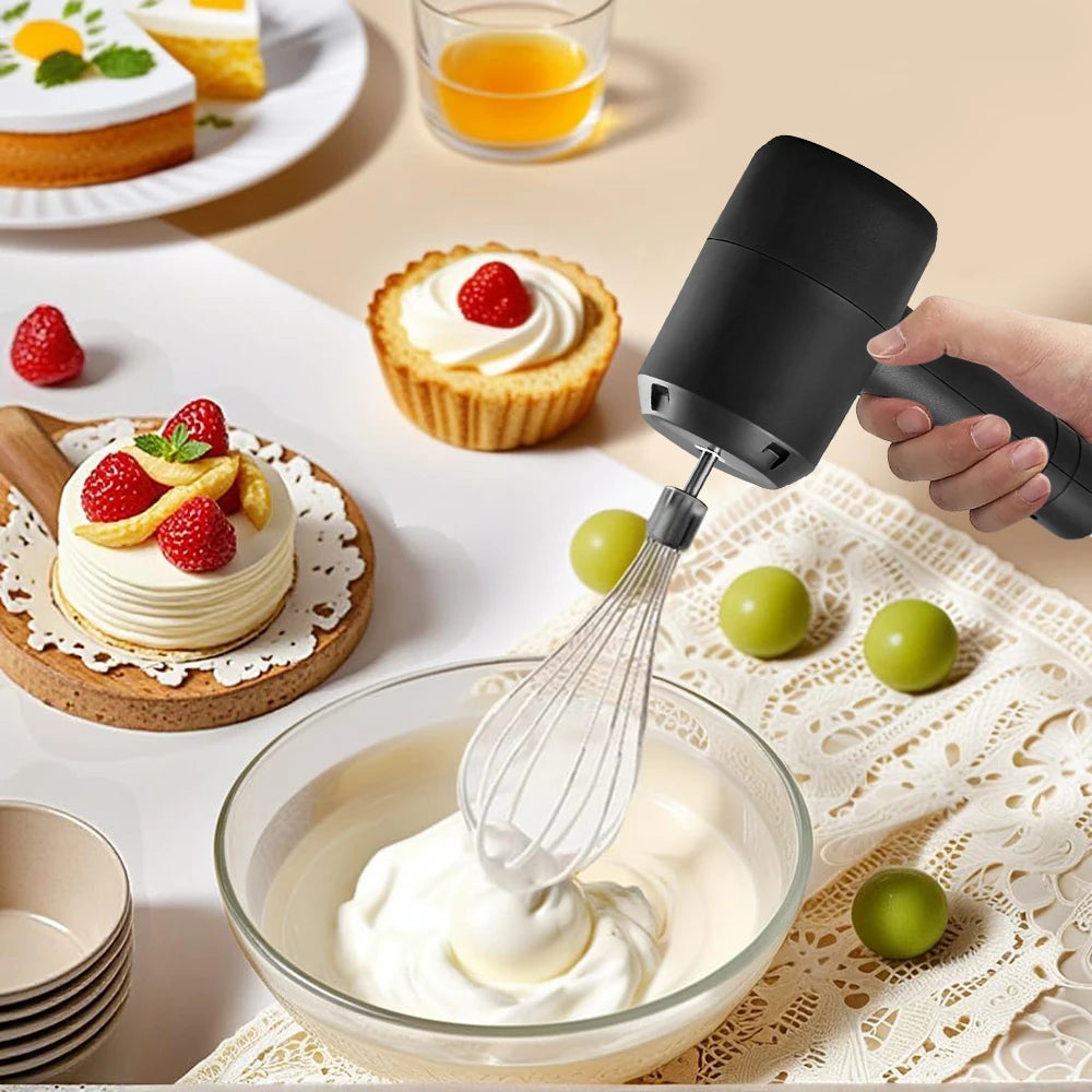 Manufacturer   Electric Egg Beater Food Whisk Handheld Rechargeable Egg Beater Baking Dough Cake Cream Coffee Mixer Foamer Kitchen Cooking Tool   kitchen gadgets