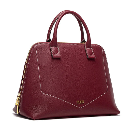 Women's Shoulder Bag New High Quality Business Bag Large Capacity Handbag Wine Red