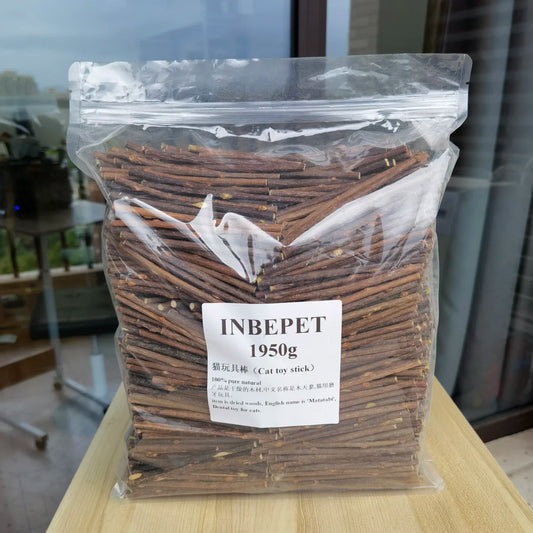 1.95kg Silvervine Sticks for Cats, Natural Catnip Sticks Matatabi Chew Sticks Teeth Molar Chew Toys for Cat Kitten Kitty