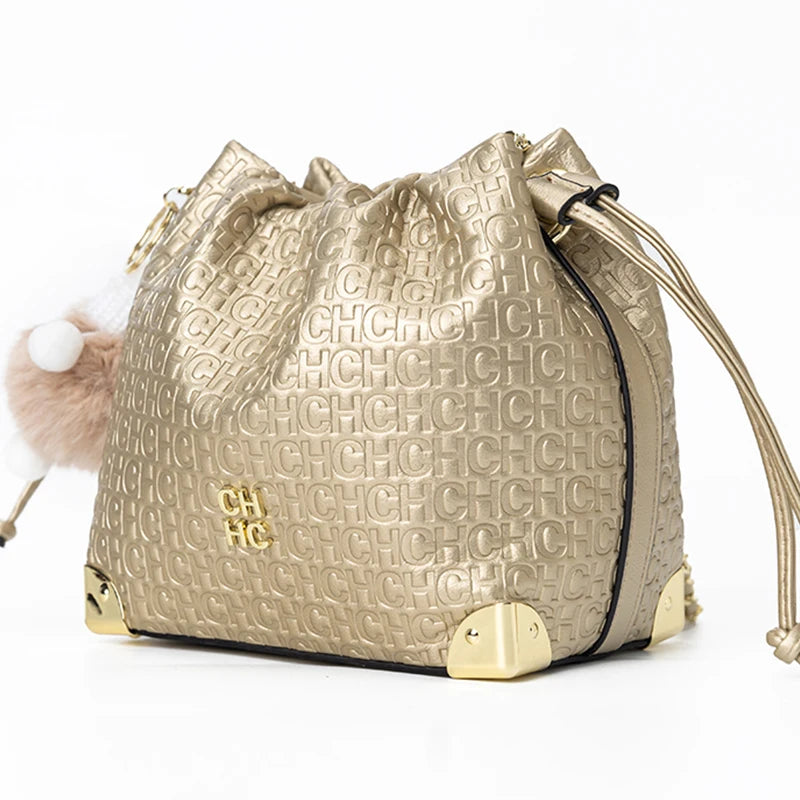 CH Light Luxury Chain Bag Adjustable Brand Letter Print Cartoon Pendant Design Unique Popular Crossbody High Quality Ladies