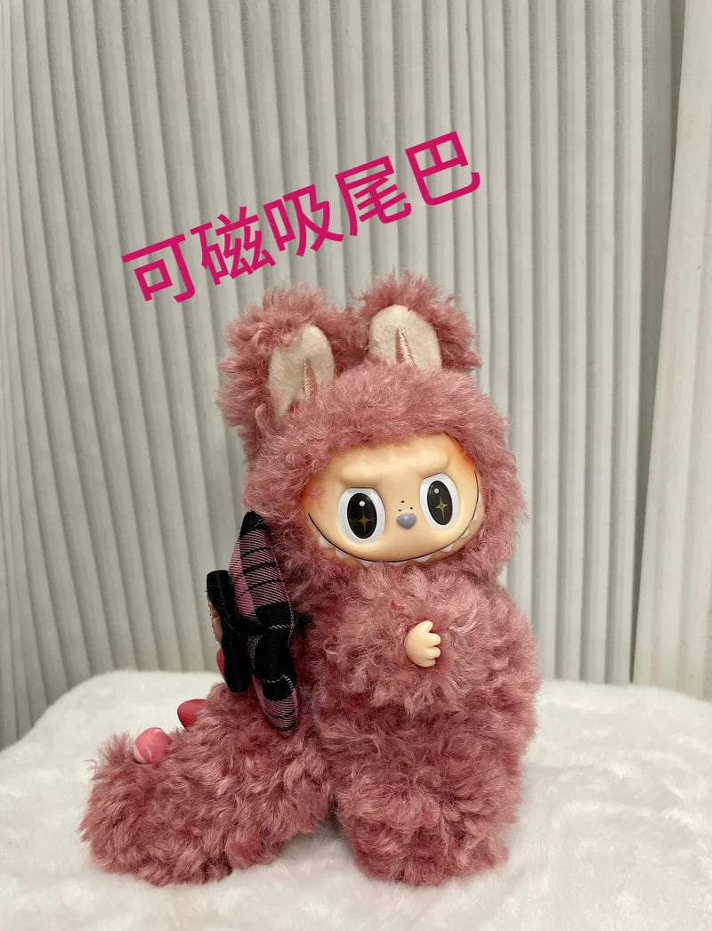 New Lababu Zimomo Mango Squirrel Shen Gongbao Er Chuang Gai Wa Creative Handmade Keychain Jewelry Magnetic Tail Vinyl Doll   toy