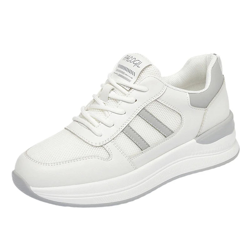 Manufacturer   Small White Shoes For Women's Spring New Fashionable And Versatile Breathable Mesh Casual Board Shoes Lightweight Sports Shoes    Sneakers