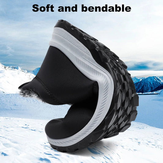 Manufacturer   Warm Walking Shoes Lightweight Thermal Ankle Boots Comfortable Slip On Sneakers Winter Thick Fur Shoes for Travel Hiking    Sneakers