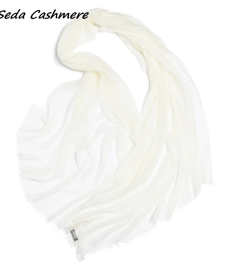 100% Cashmere Scarf Women Soft Warm Solid color, large shawl Lady Summer Spring Autumn Winter Elegant Inner Mongolia