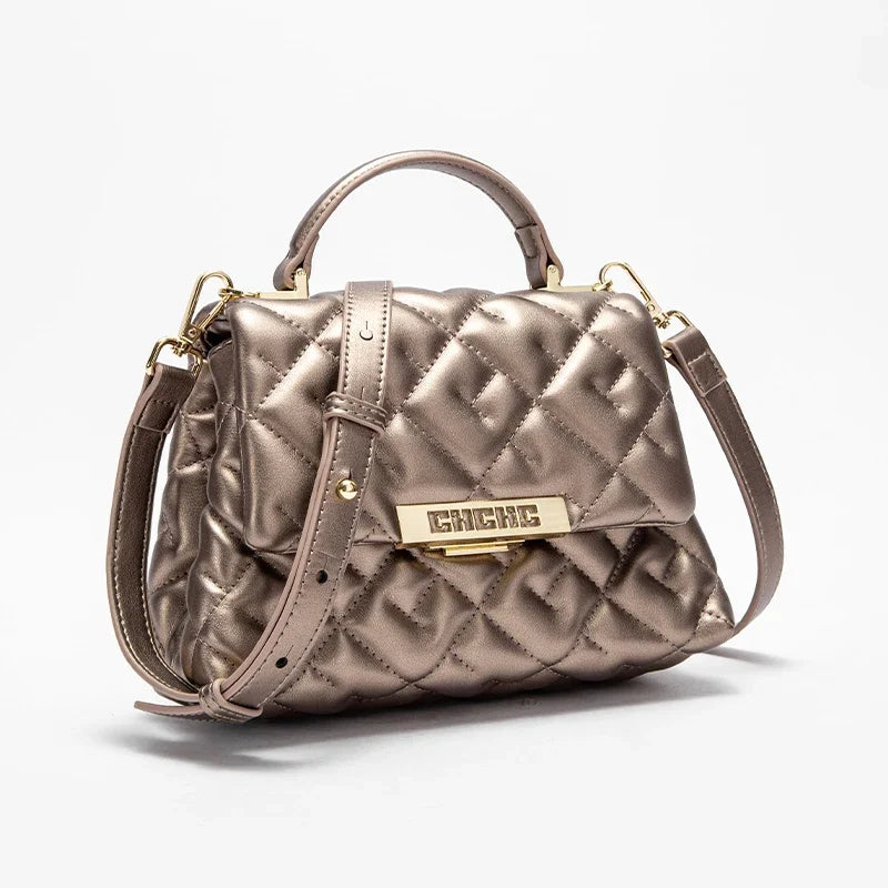 Fashionable Classic New Women's  Crossbody Bag PU Material Solid Color Letter Element Women's Shoulder Bag