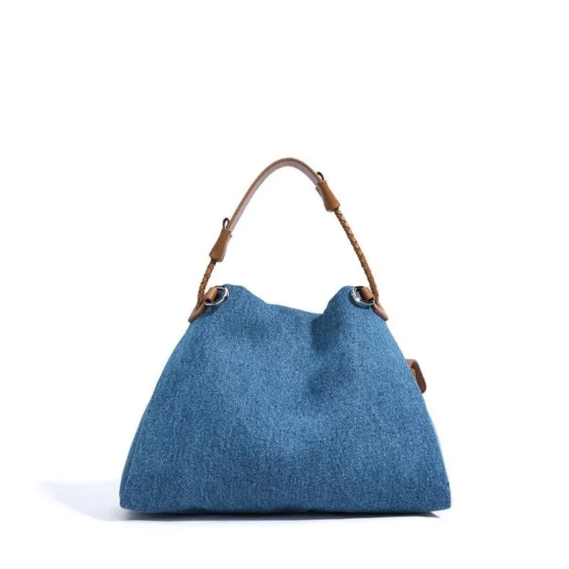 JIAERDI High Street Denim Bucket Bag Purse Women Retro Handle Luxury Design Casual Crossbody Bags Female Retro Messenger Bag Y2k