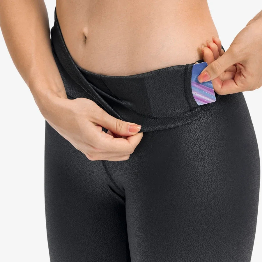 Leather Like Shiny Gym Leggings Women Euro Size Sexy Leggings Push Up GYM Tights High Rise Stretchy Matt Glossy Yoga Pant