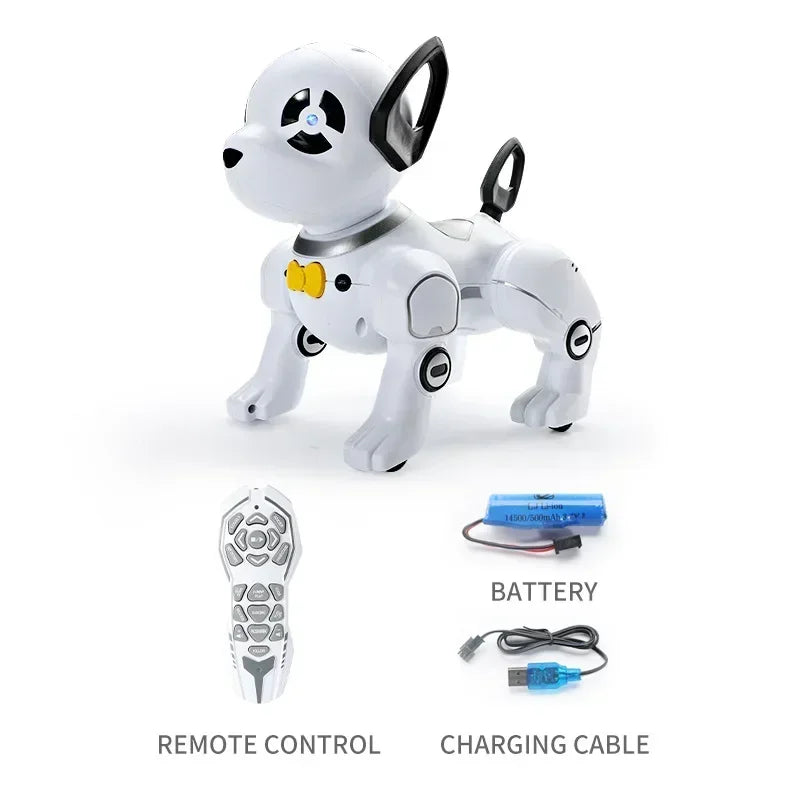 NEW Pankeda Y8359 lectronic Animal Pets RC Robot Dog Voice Remote Control Toys Music Song Toy for Kids RC Toy Birthday Gift
