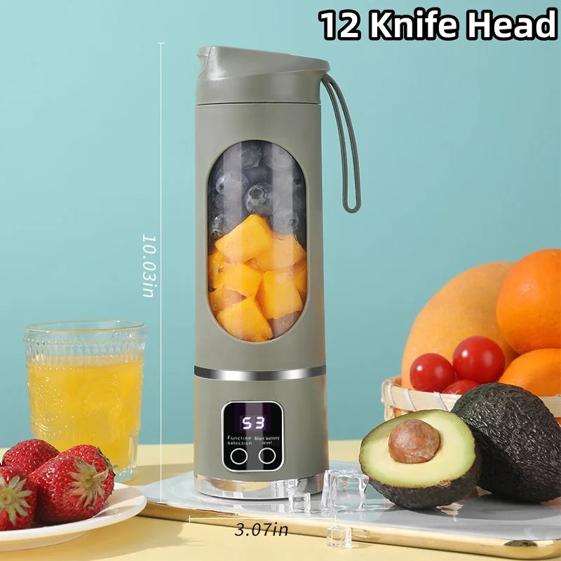 Manufacturer      New Household Charging MINI Crushed Ice Electric Juicer Powerful Motor 450ML Large Capacity Digital Display Juice Cup     Kitchen gadgets