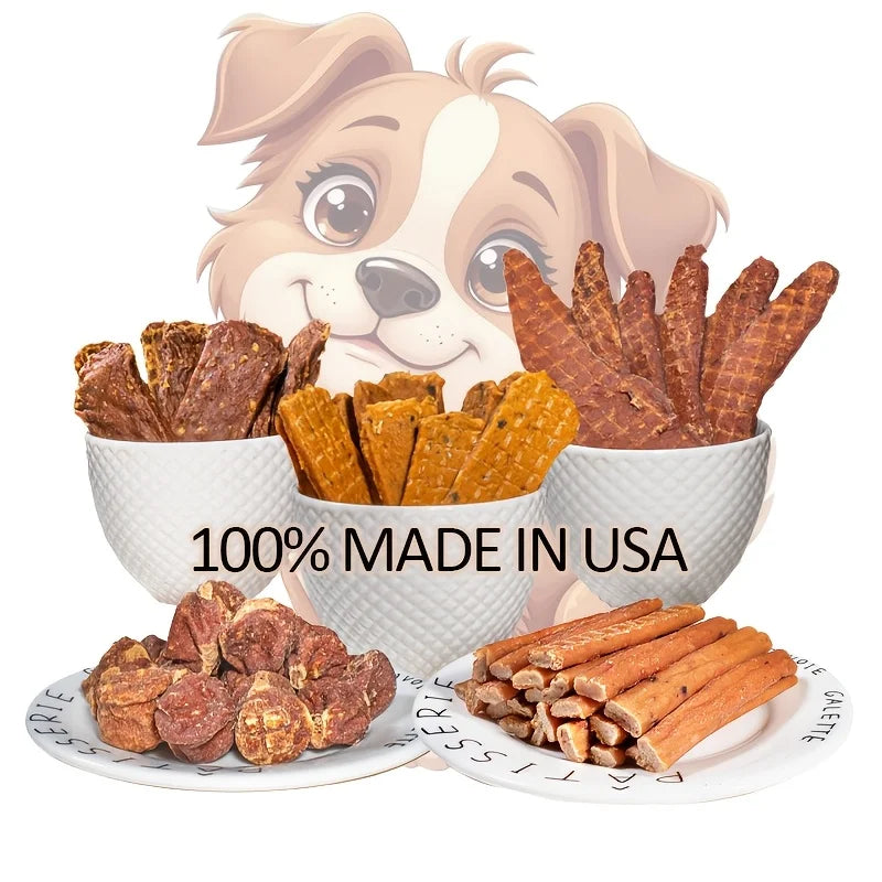 Pet Food Dog Snacks Delicious Beef Jerky/Duck Jerky/Chicken Sweet Potato Sticks/Turkey Meatballs/Dried Salmon Pet Food for Dogs  dog food