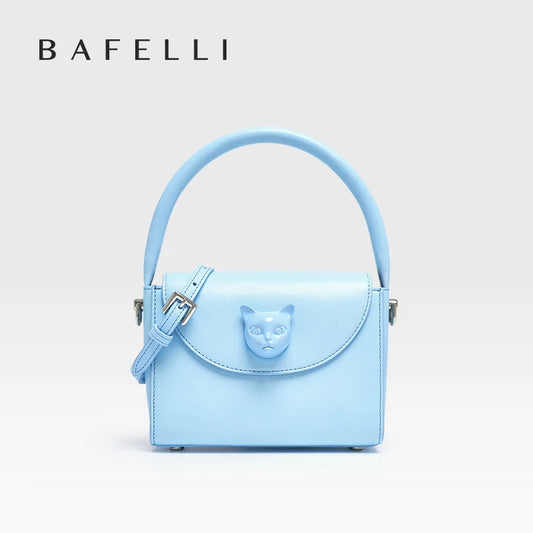ORIGINAL BAFELLI BAG WOMEN‘S  NEW SMALL LEATHER HANDBAGS LUXURY FASHION BRAND CROSSBODY CAT PURSE DESIGNER STYLE