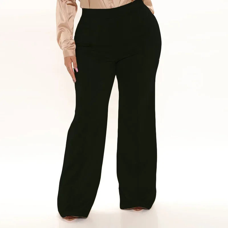 plus Size High Waist Faux Suede Leather Pant Women Slim Straight-leg Casual Stretch Trousers Bodycon 4XL Custom