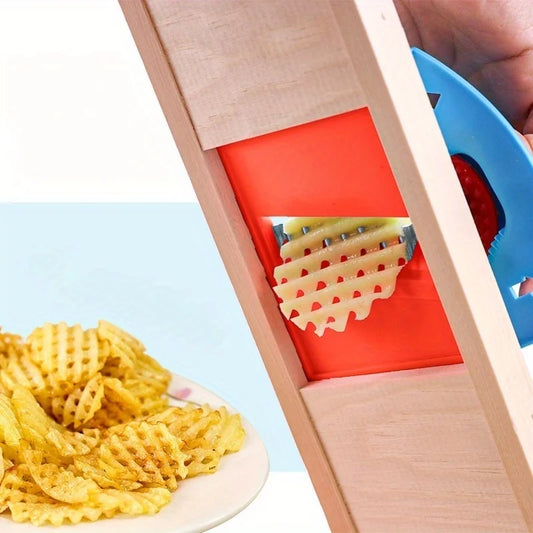 Manufacturer   1pc Potato Slicer Cut Potato Grid Artifact Grid Wipe Grid Knife Vegetable Cutter Wave Knife Cut Flower Knife Gadgets Accessories   kitchen gadgets