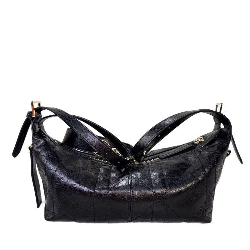 sling genuine leather handbags for women Underarm vintage Bag Commuter Single Shoulder Crossbody high quality side ladies Bag