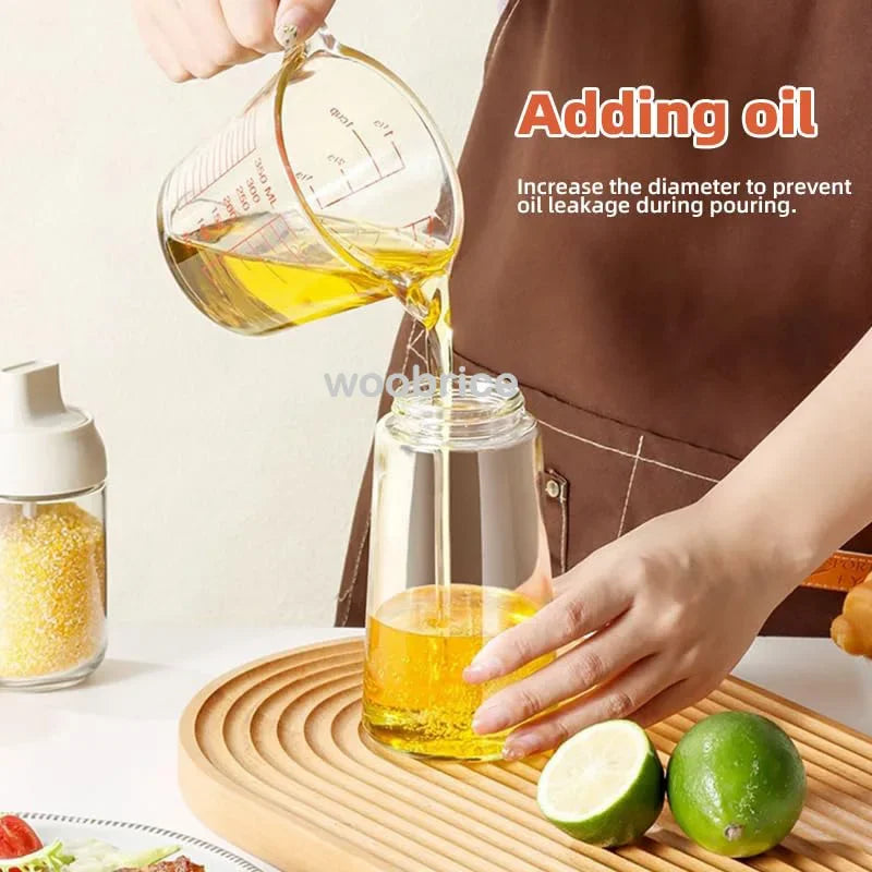 manufacturer  Olive Oil Spray Bottle for Oil Bottle Pouring for Cooking Oil Spices Camping Dispenser with Automatic Lid Spice Shaker   Kitchen gadgets