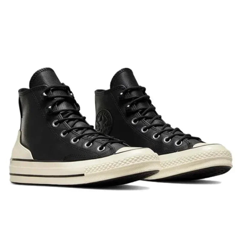 Manufacturer   Converse Chuck 70 Leather Men Women High Casual Shoes Black White Comfortable Sports Skateboard Sneakers    Sneakers