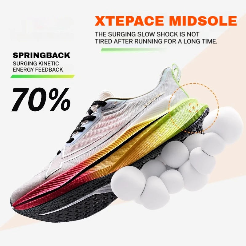 Manufacturer   Xtep Men's Running Shoes 2000km 3.0 Spring Lightweight Cushioned Wear-Resistant Training Jogging Sneakers 875119110032    Sneakers