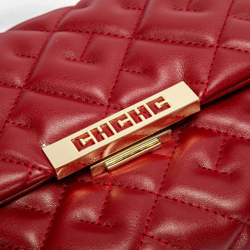 Fashionable Classic New Women's  Crossbody Bag PU Material Solid Color Letter Element Women's Shoulder Bag