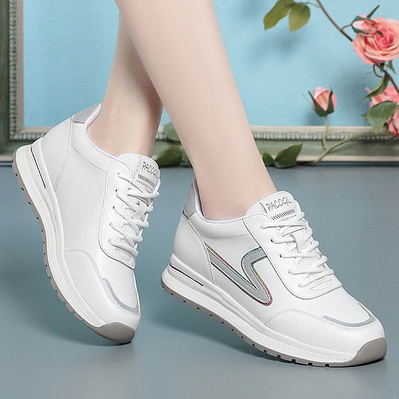 Manufacturer   Spring Round Head Deep Mouth Sneakers Women Light Versatile Breathable Cross Casual White Shoes Forrest Tennis Sneaker    Sneakers
