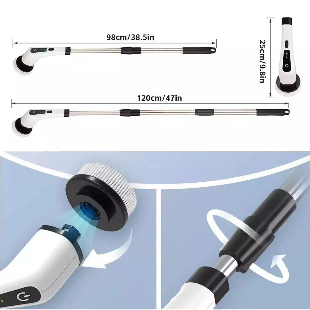 Manufacturer   Electric Cleaning Brush 9 in 1 2000 mAh Cleaning Tool for Living Room Bathroom Kitchen Handheld Cleaning Brush Electric Scrubber   kitchen gadgets