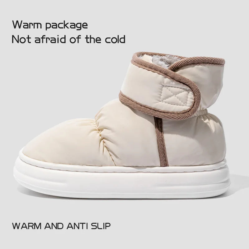 Manufacturer   Snow boots for women, new winter outerwear cotton shoes for men, winter plush anti slip waterproof cotton boots   boots