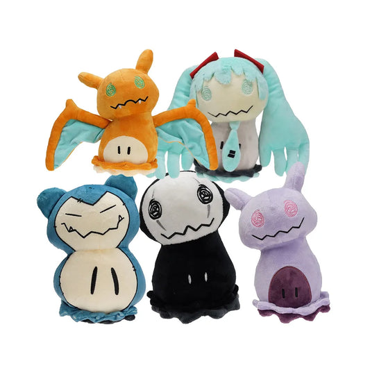 New 10PCS Snorlax Mewtwo Charizard  Mimikyu 7-8” 18-20CM Plush Doll Toy