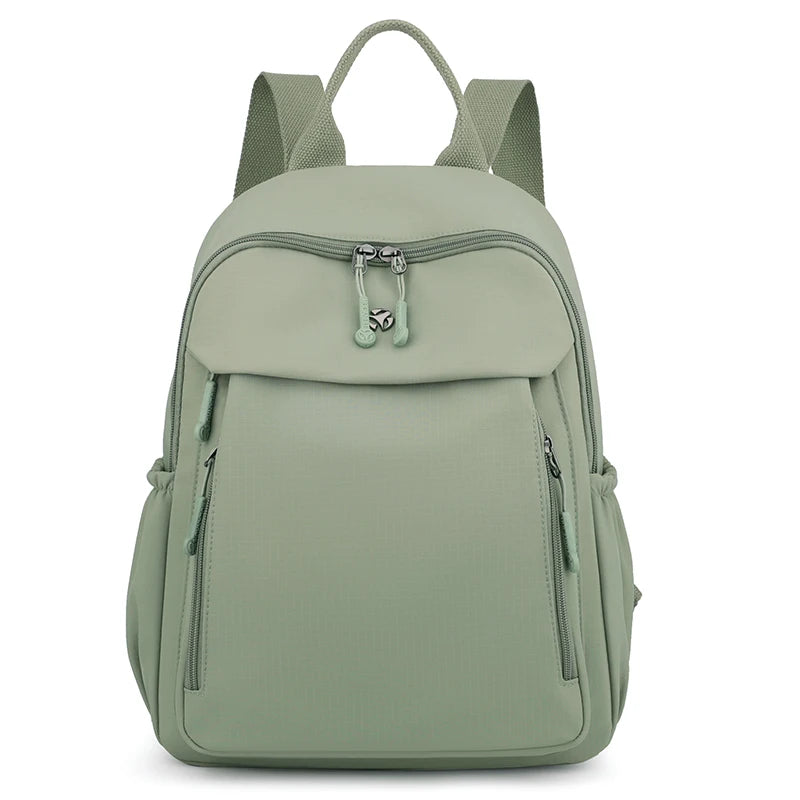 Casual Backpack Women Waterproof Nylon Back Pack Large Capacity Student Daypack Simple Schoolbag for Girls Ladies Travel Bag