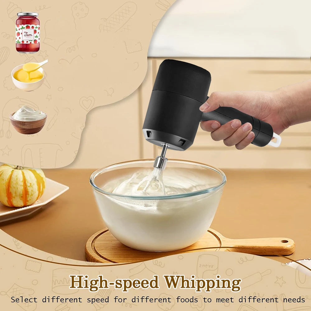 Manufacturer   Electric Egg Beater Food Whisk Handheld Rechargeable Egg Beater Baking Dough Cake Cream Coffee Mixer Foamer Kitchen Cooking Tool   kitchen gadgets