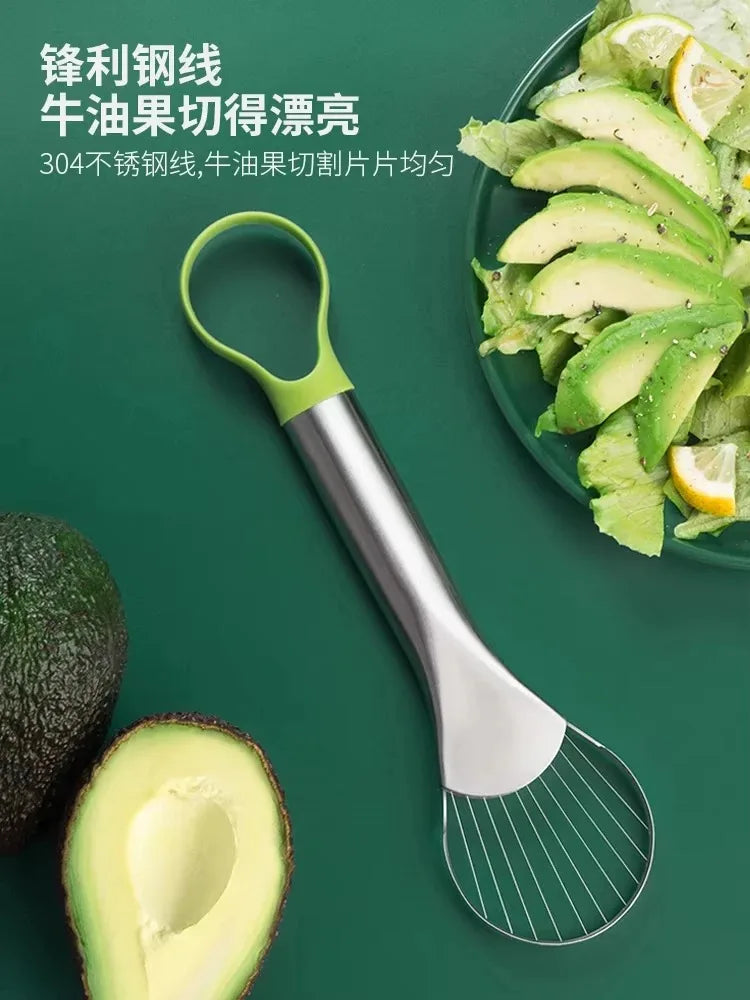 manufacturer  Avocado Knife Gadget Stainless Steel Cutters Kitchen Gadgets Fruit Cutting Artifact All for Kitchen and Home Dragon Fruit Slices   Kitchen gadgets