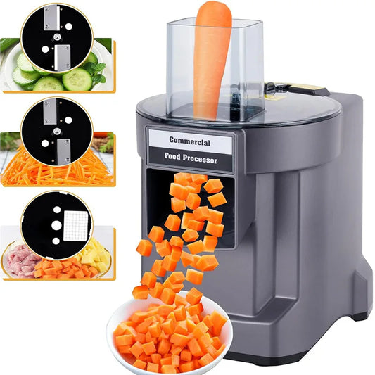 Manufacturer      new electric vegetable slicer-fully automatic shredding, dicing and slicing in three, large capacity+low noise, kitchen     Kitchen gadgets
