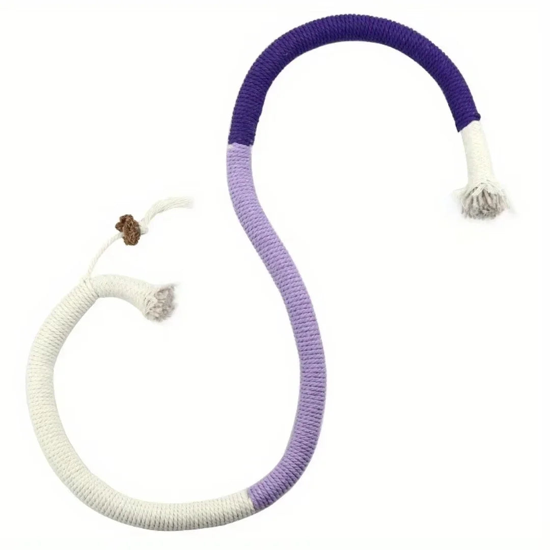 Cotton Cat Chew Toy for Teeth Cleaning, Catnip Rope Toys for Indoor Cats, Interactive Nip Teething Toys for cats
