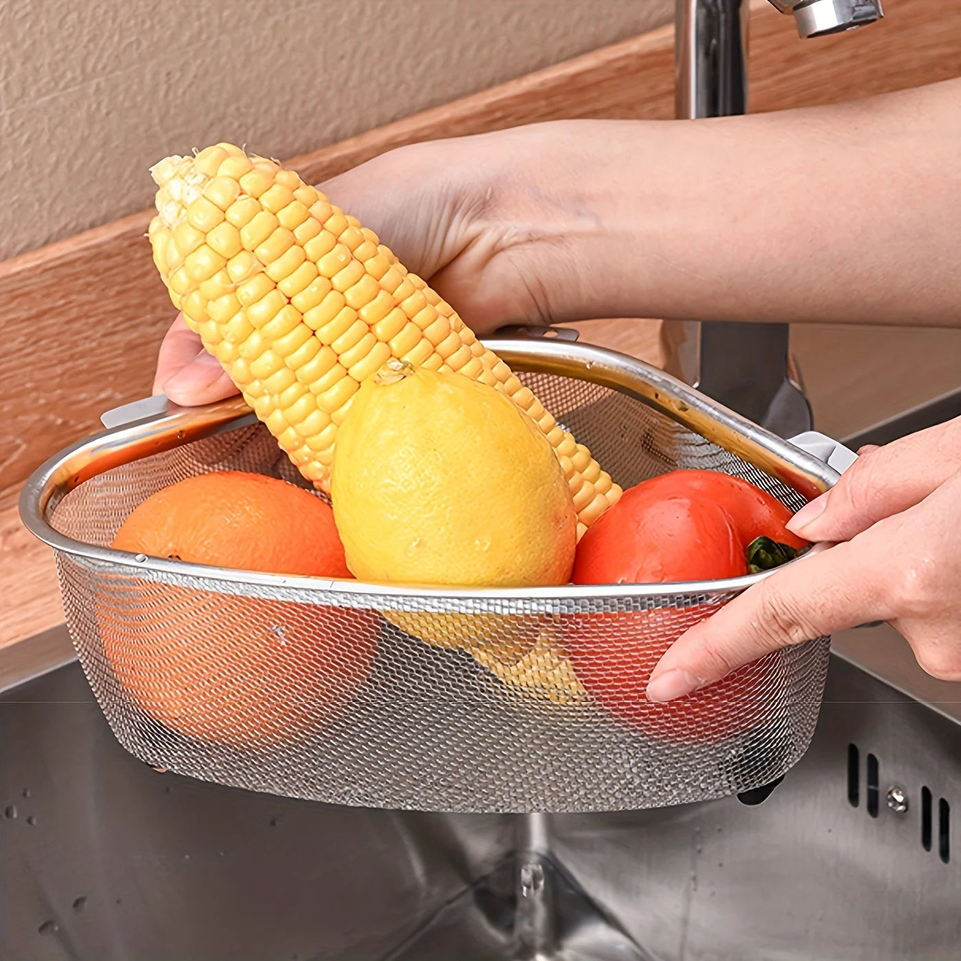 Manufacturer   1pc Stainless Steel Sink Storage Drain Basket Dishwashing Sink Leftover Food Residue Anti Clogging Filter Basket   kitchen gadgets